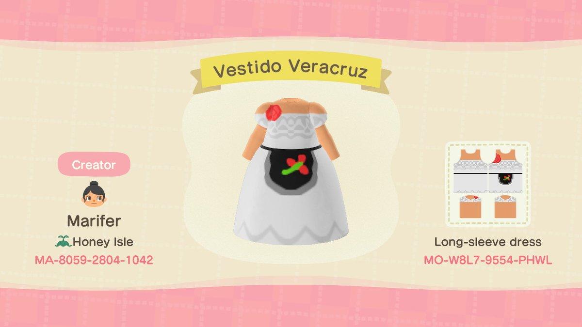 Animal Crossing Design Code: MO-W8L7-9554-PHWL Mexican Veracruz Dre