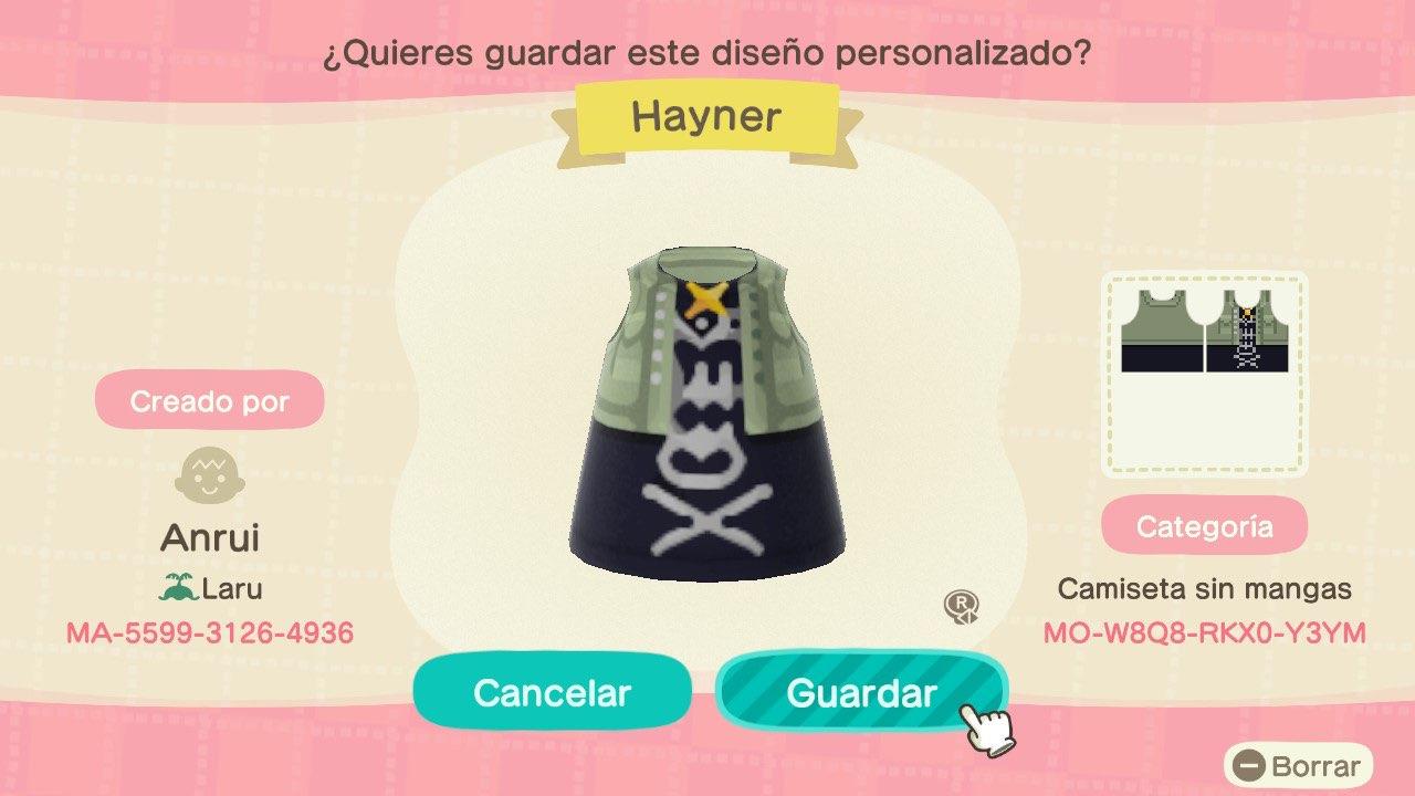 Animal Crossing Design Code: MO-W8Q8-RKX0-Y3YM KH2 - Hayner