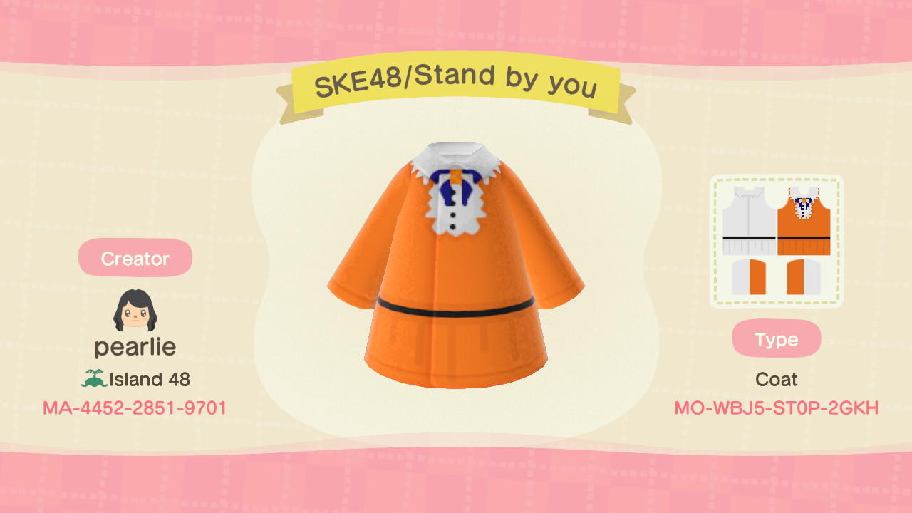 Animal Crossing Design Code: MO-WBJ5-ST0P-2GKH SKE48/Stand By You
