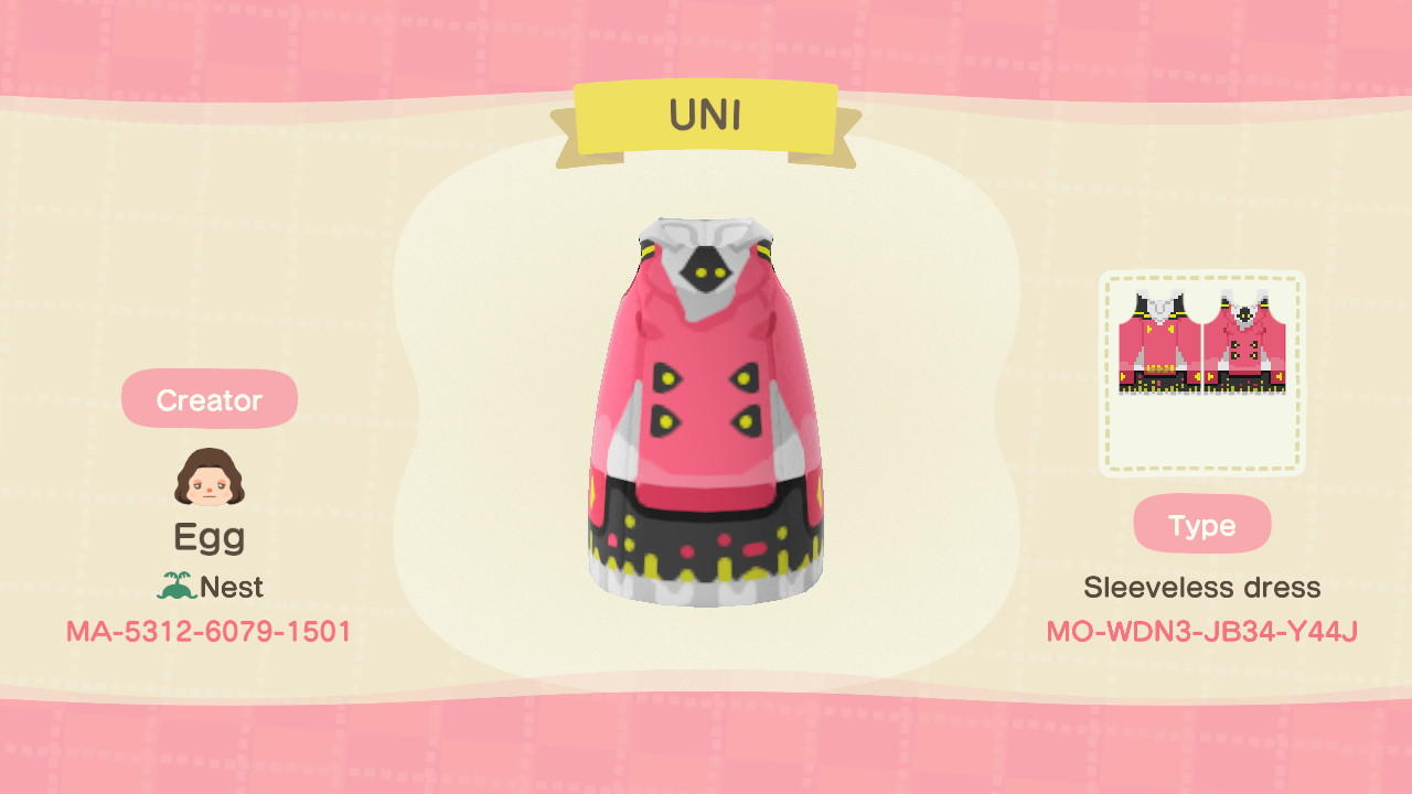 Animal Crossing Design Code: MO-WDN3-JB34-Y44J UNI Vocaloid