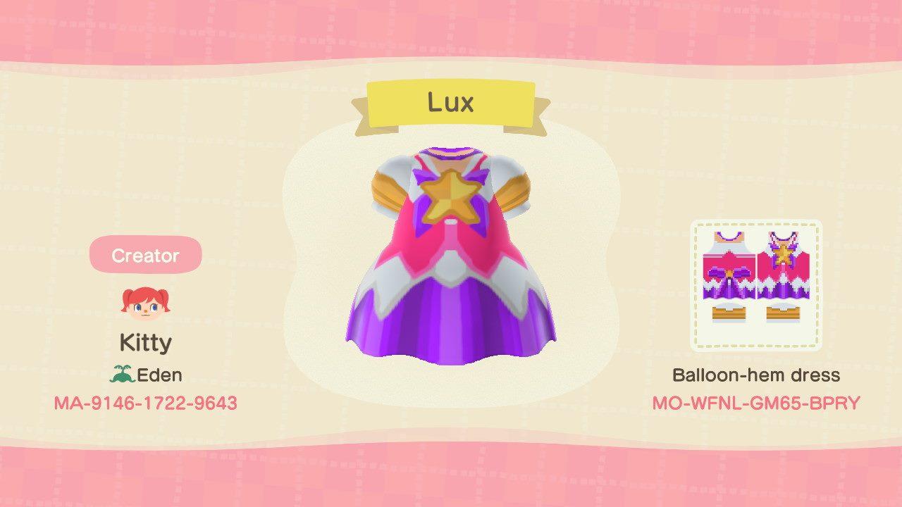 Animal Crossing Design Code: MO-WFNL-GM65-BPRY StarGuardian LuxLoL
