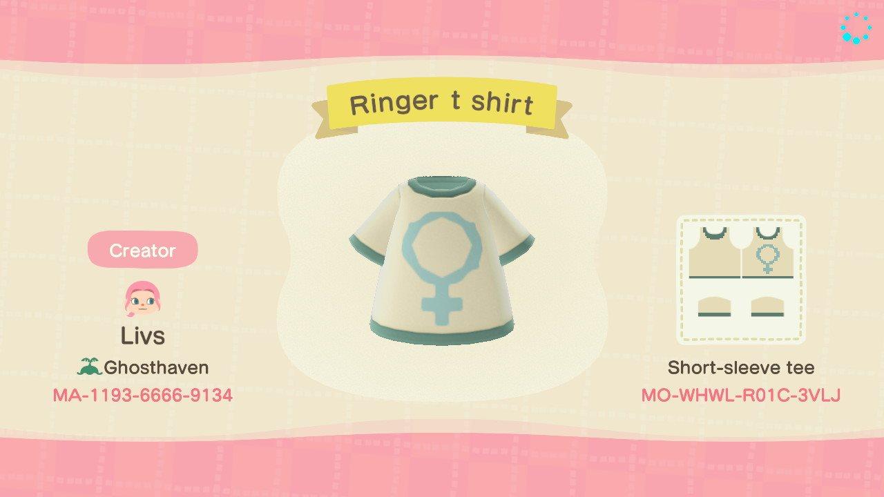 Animal Crossing Design Code: MO-WHWL-R01C-3VLJ feminist ringer