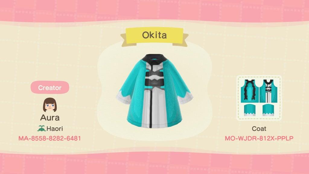 Animal Crossing Design Code: MO-WJDR-812X-PPLP Okita