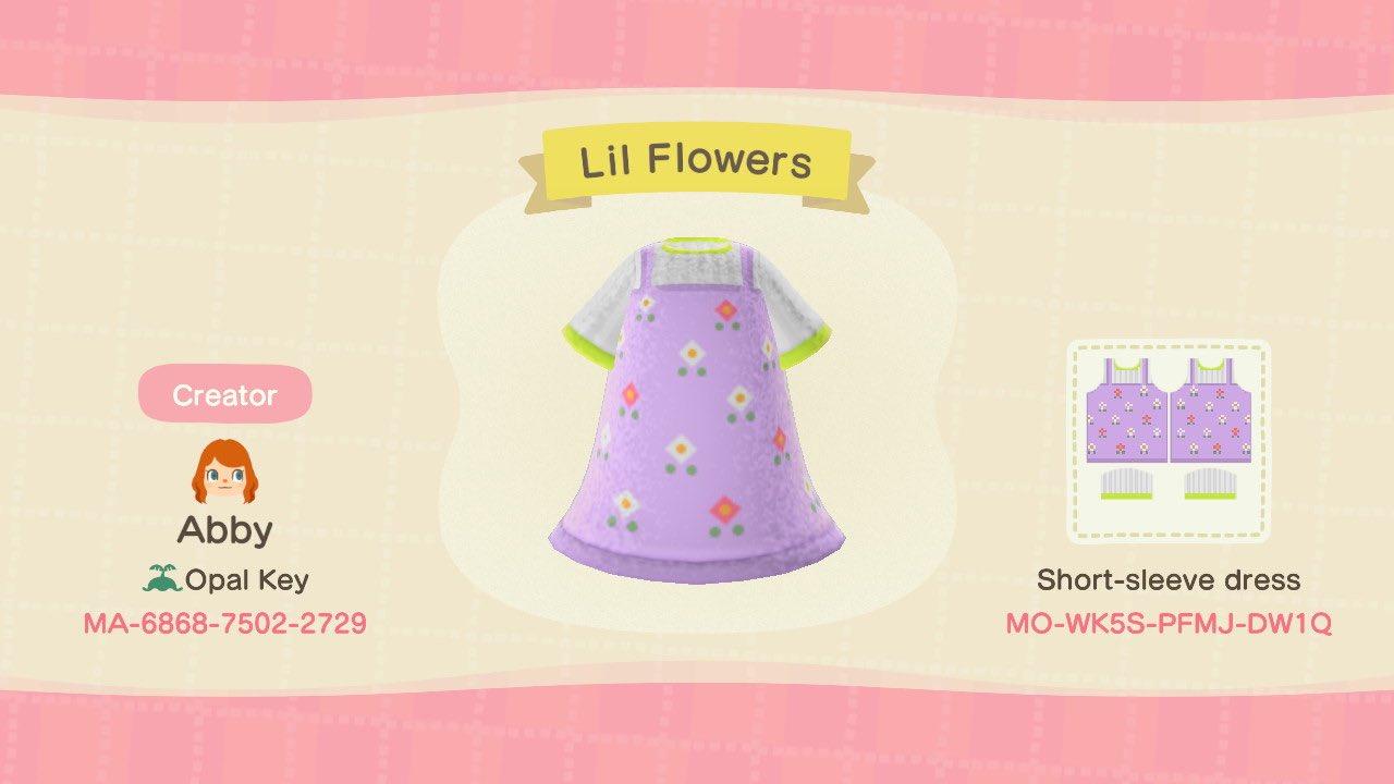 Animal Crossing Design Code: MO-WK5S-PFMJ-DW1Q Lil Flowers