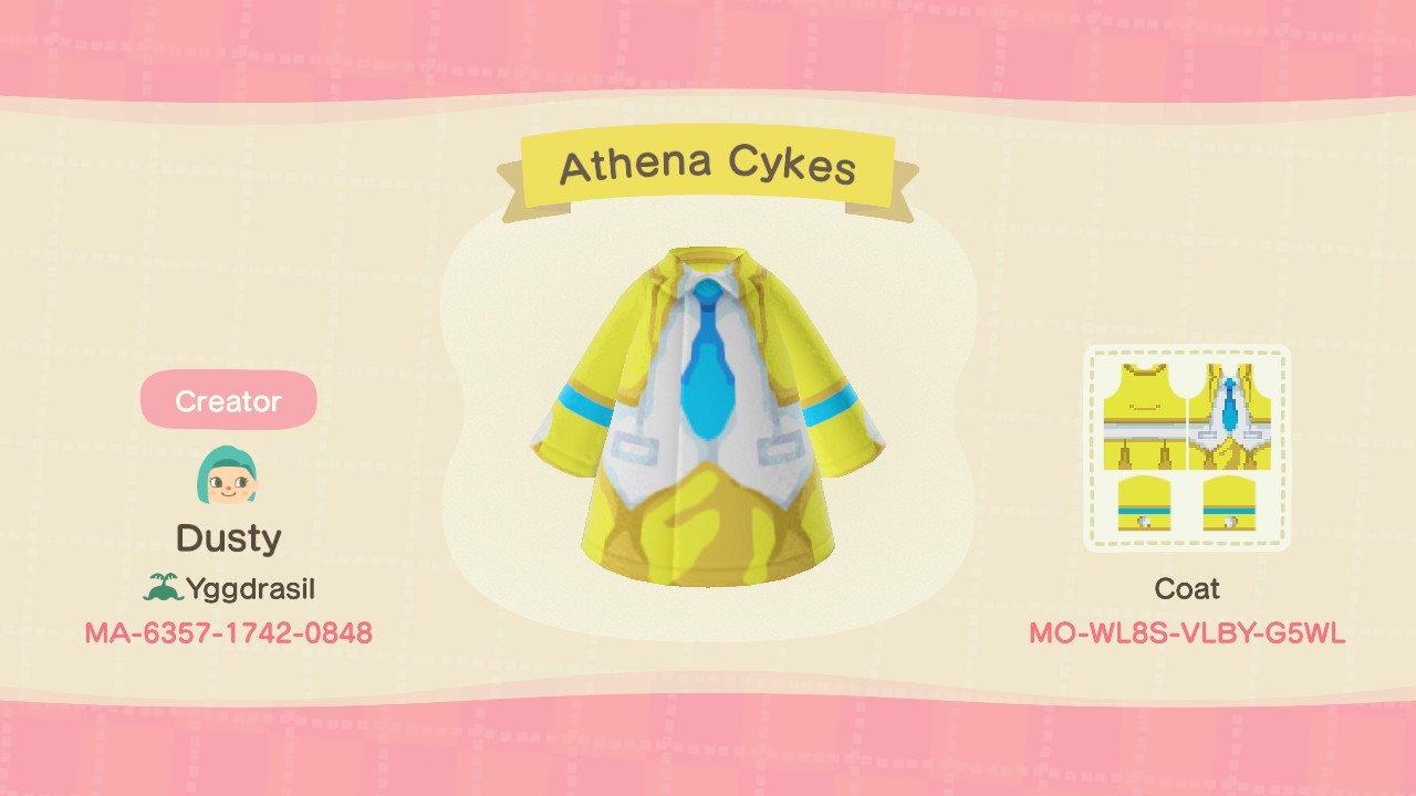 Animal Crossing Design Code: MO-WL8S-VLBY-G5WL Athena Cykes