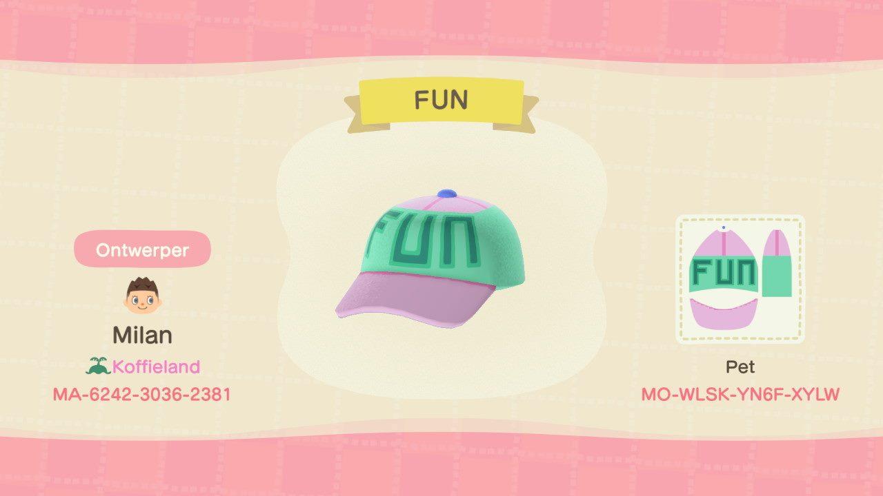 Animal Crossing Design Code: MO-WLSK-YN6F-XYLW FUN