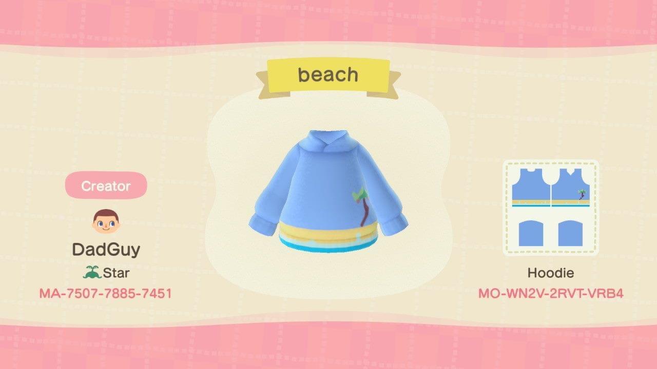 Animal Crossing Design Code: MO-WN2V-2RVT-VRB4 Beach