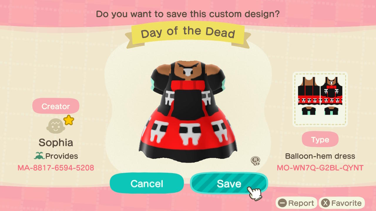 Animal Crossing Design Code: MO-WN7Q-G2BL-QYNT Skull Candy