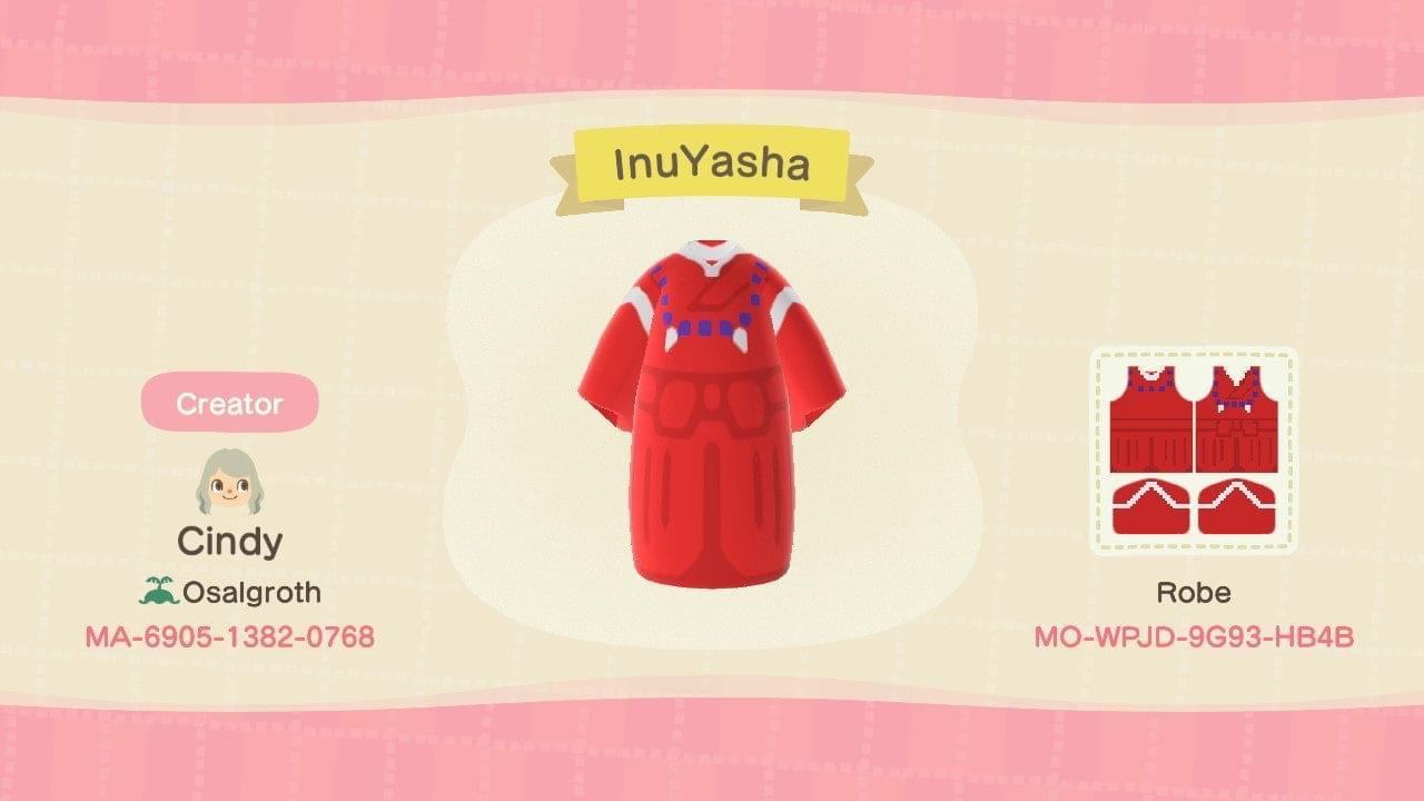 Animal Crossing Design Code: MO-WPJD-9G93-HB4B InuYasha