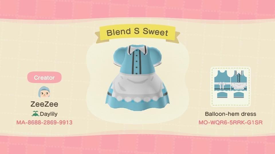 Animal Crossing Design Code: MO-WQR6-5RRK-G1SR Blend S Sweet