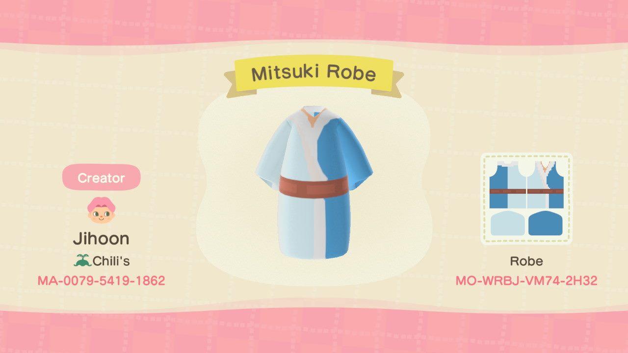 Animal Crossing Design Code: MO-WRBJ-VM74-2H32 Mitsuki&#39;s Robe