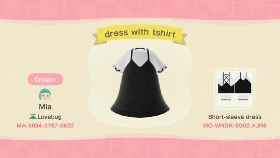Animal Crossing Design Code: MO-WRGR-8G02-XJRB Tshirt dress