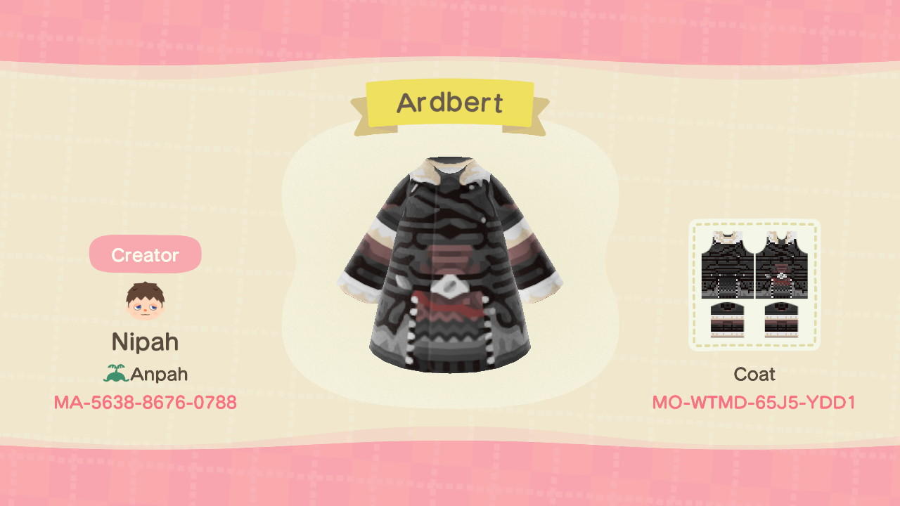 Animal Crossing Design Code: MO-WTMD-65J5-YDD1 FFXIV Ardbert