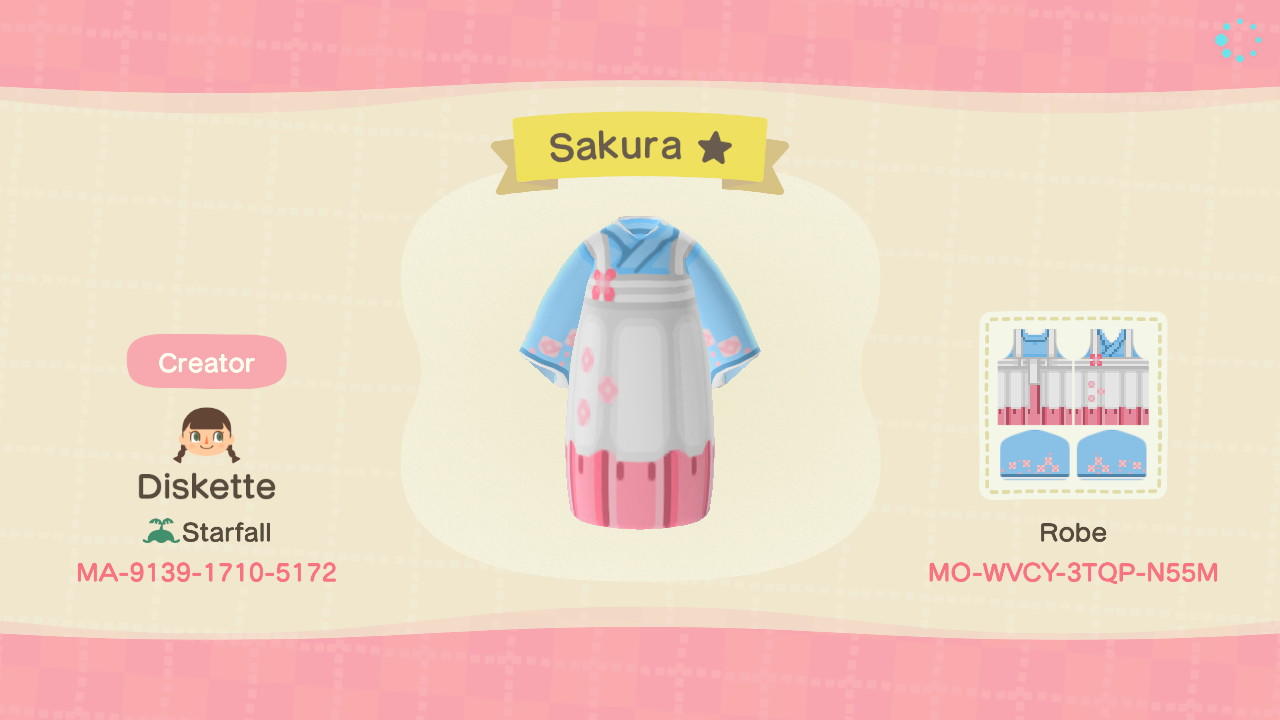 Animal Crossing Design Code: MO-WVCY-3TQP-N55M Sakura