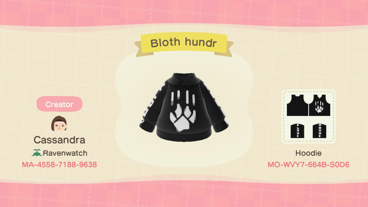 Animal Crossing Design Code: MO-WVY7-664B-S0D6 apex bloodhound