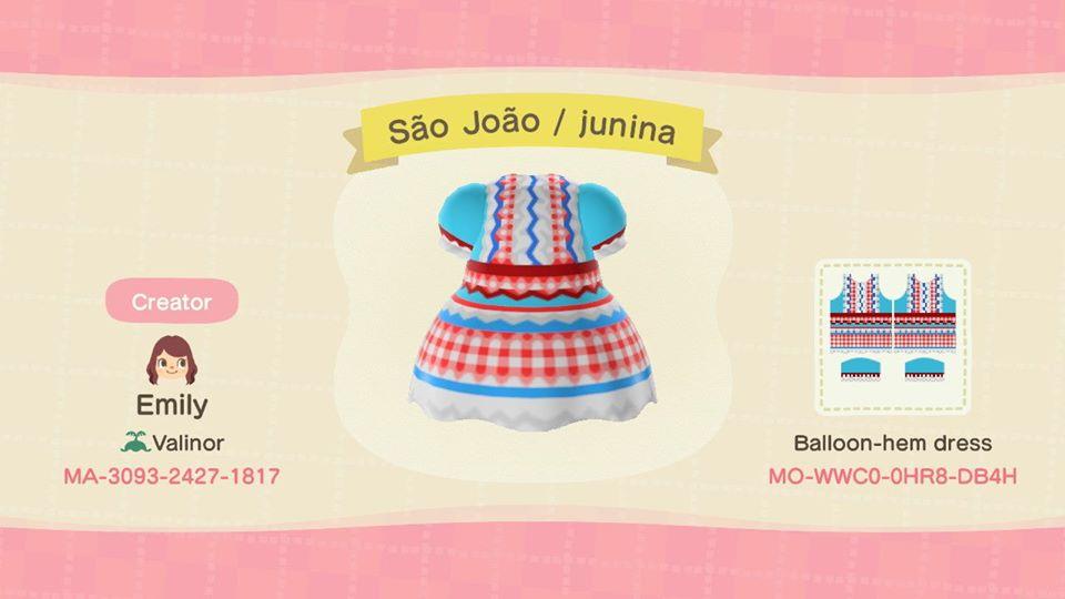 Animal Crossing Design Code: MO-WWC0-0HR8-DB4H São João / junina