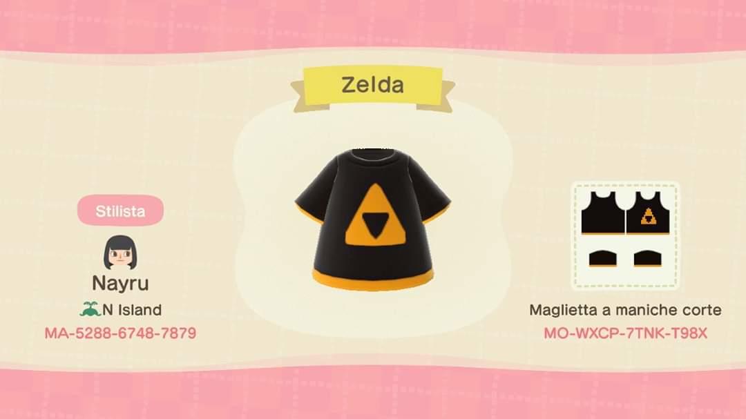 Animal Crossing Design Code: MO-WXCP-7TNK-T98X Zelda