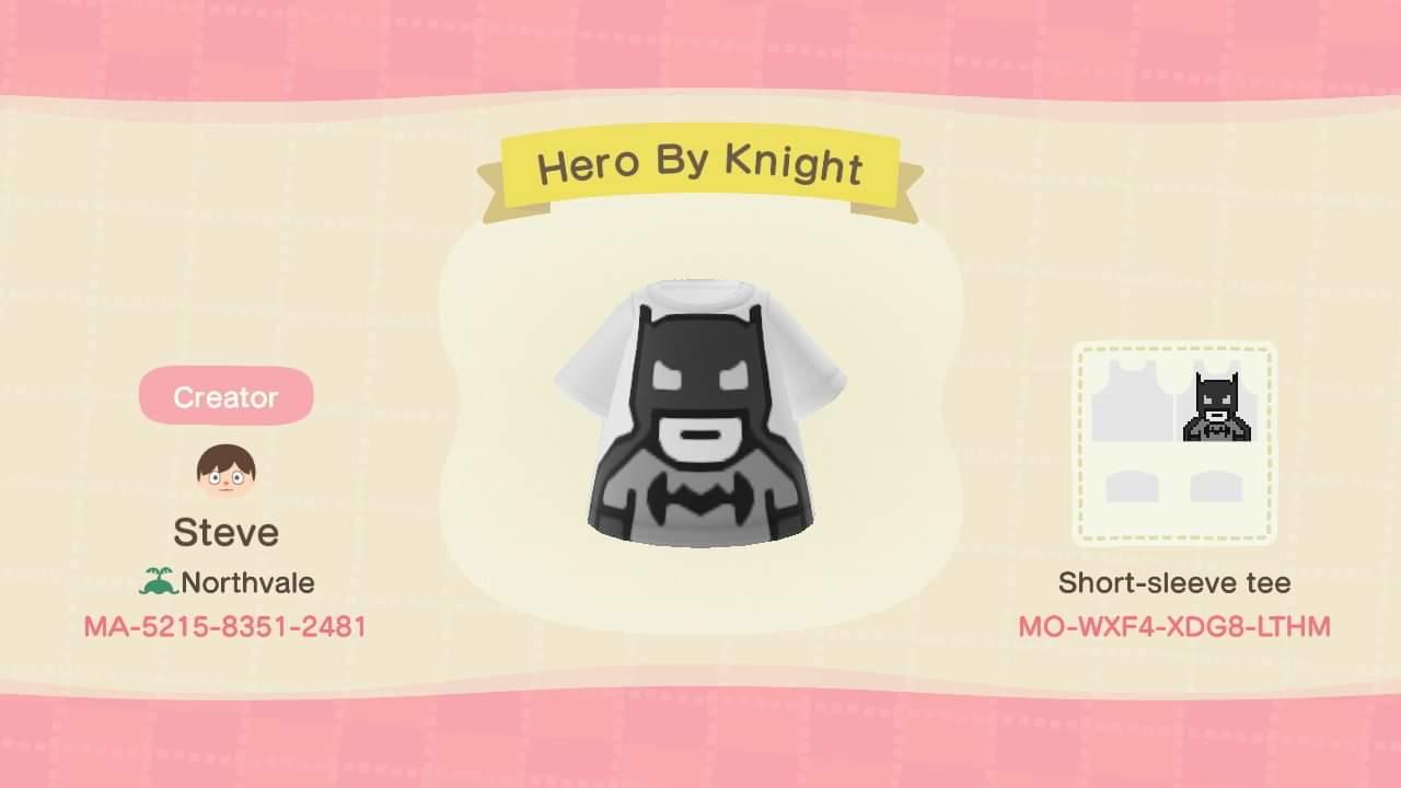 Animal Crossing Design Code: MO-WXF4-XDG8-LTHM Hero by Knight