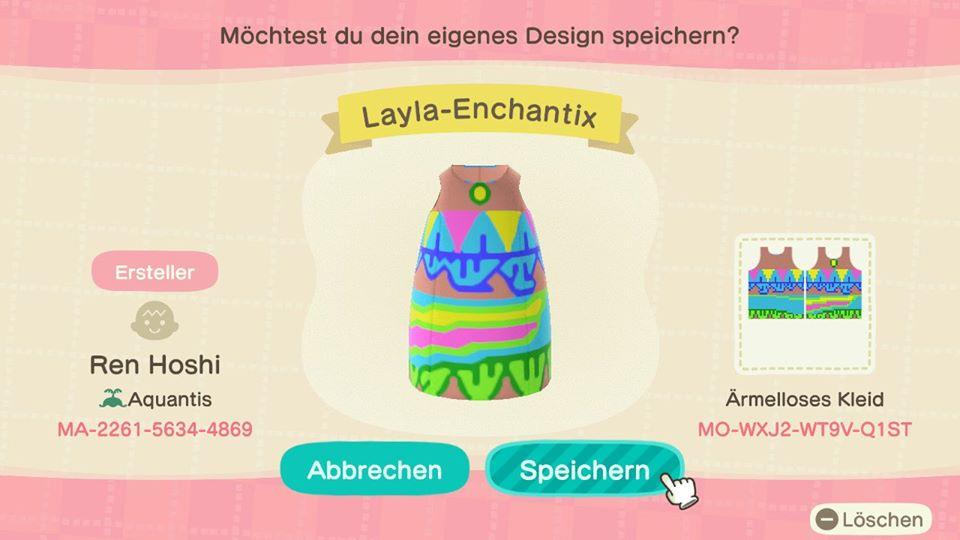 Animal Crossing Design Code: MO-WXJ2-WT9V-Q1ST Layla-Enchantix