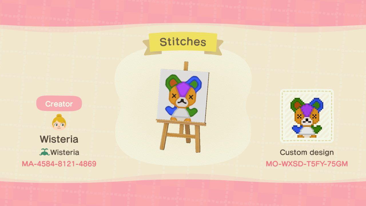 Animal Crossing Design Code: MO-WXSD-T5FY-75GM Stitches