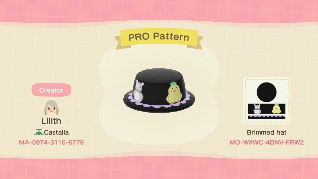 Animal Crossing Design Code: MO-WXWC-4BNV-FRW2 Spirited Away Hat