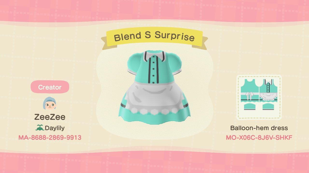 Animal Crossing Design Code: MO-X06C-8J6V-SHKF Blend S Surprise