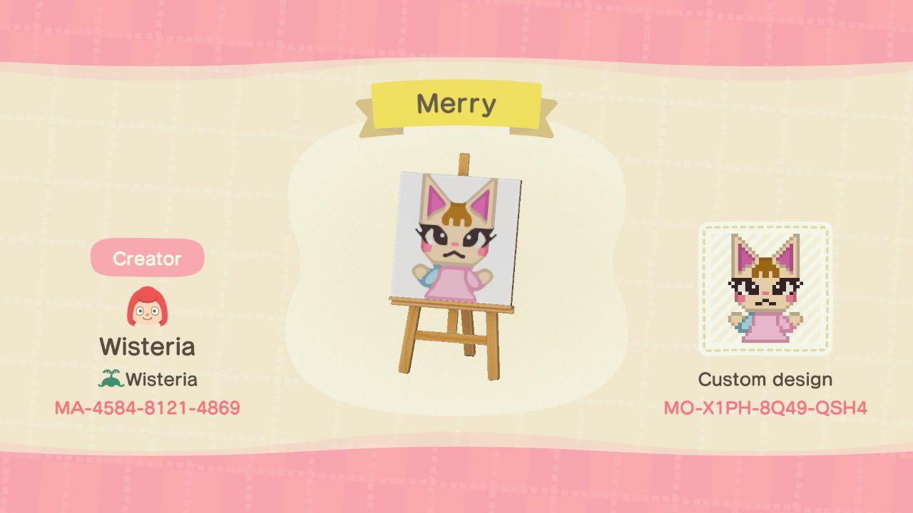 Animal Crossing Design Code: MO-X1PH-8Q49-QSH4 Merry
