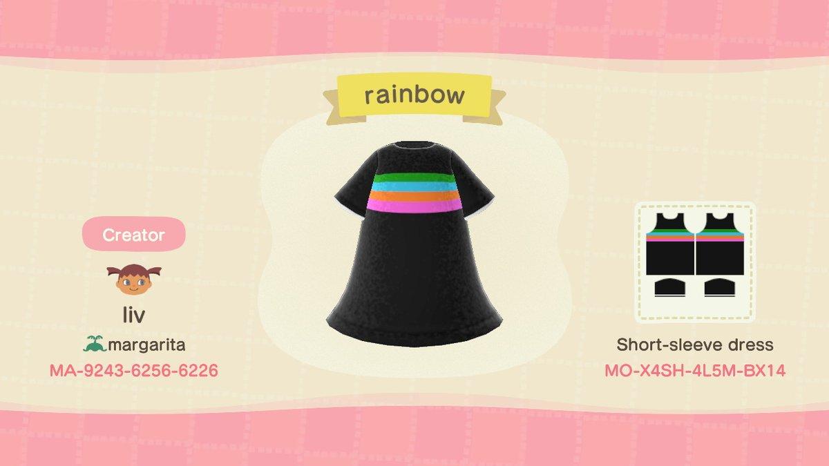 Animal Crossing Design Code: MO-X4SH-4L5M-BX14 Rainbow