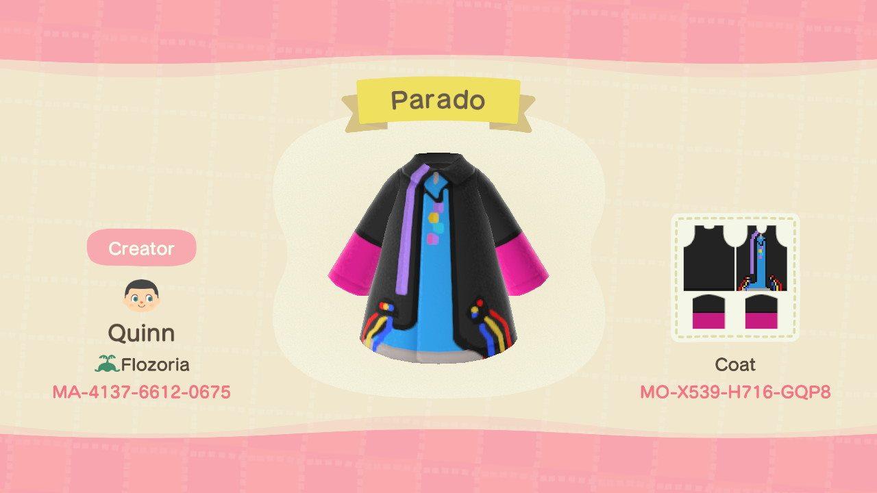Animal Crossing Design Code: MO-X539-H716-GQP8 Parado