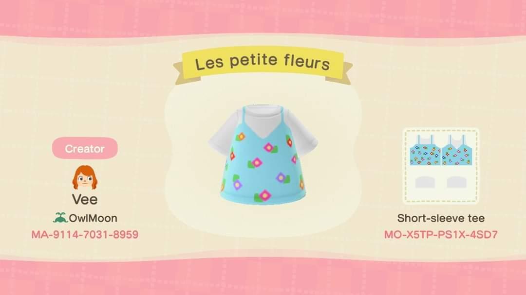 Animal Crossing Design Code: MO-X5TP-PS1X-4SD7 Les petite fleurs