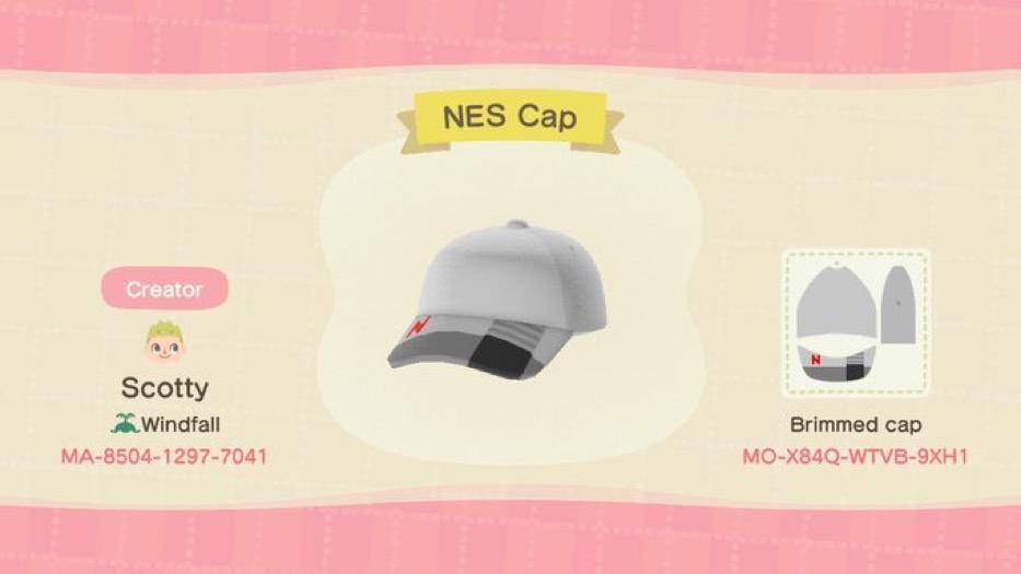 Animal Crossing Design Code: MO-X84Q-WTVB-9XH1 NES Cap