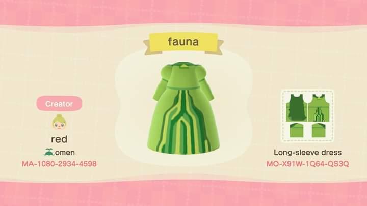 Animal Crossing Design Code: MO-X91W-1Q64-QS3Q Fauna