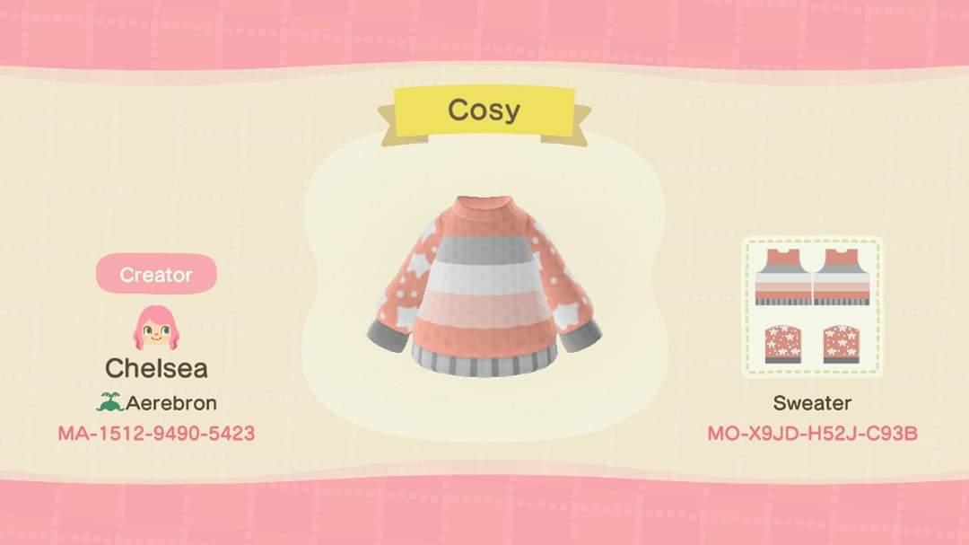 Animal Crossing Design Code: MO-X9JD-H52J-C93B Cosy