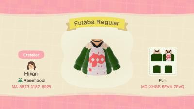 Animal Crossing Design Code: MO-XHGS-5FV4-7RVQ Futaba Persona 5 Reg