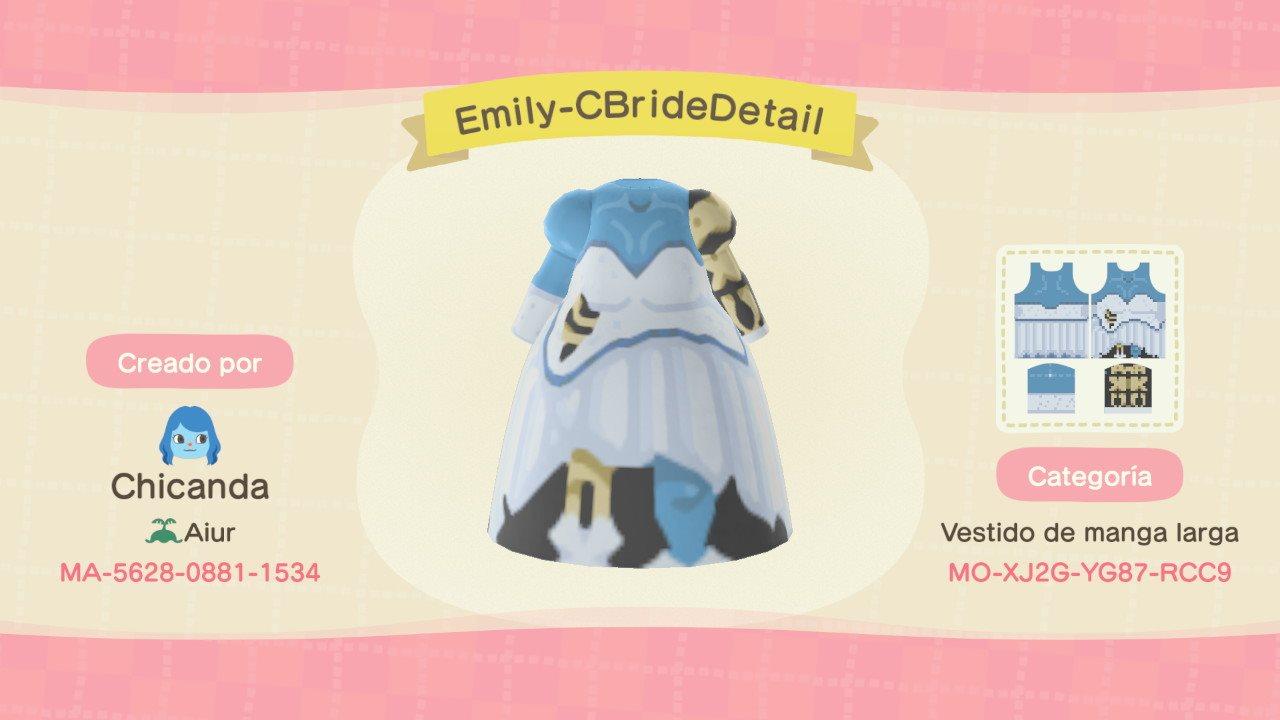 Animal Crossing Design Code: MO-XJ2G-YG87-RCC9 Emily Corpse Bride 1