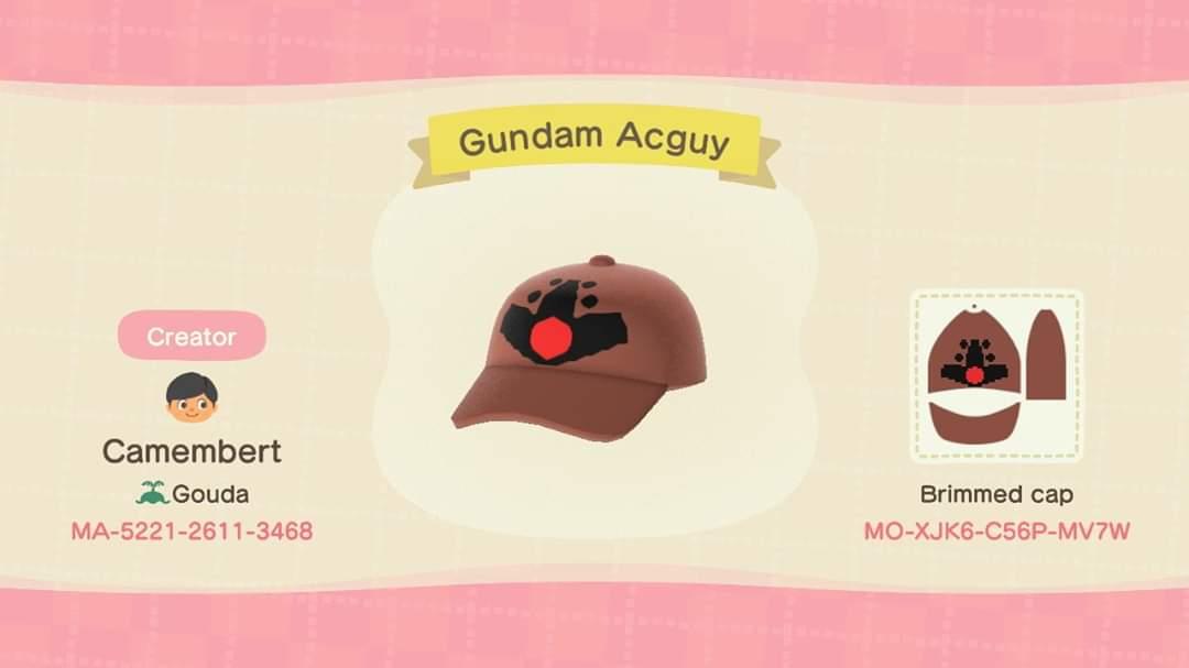 Animal Crossing Design Code: MO-XJK6-C56P-MV7W Gundam Acguy Eye