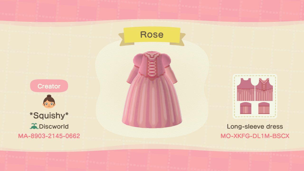 Animal Crossing Design Code: MO-XKFG-DL1M-BSCX Delicate Rose