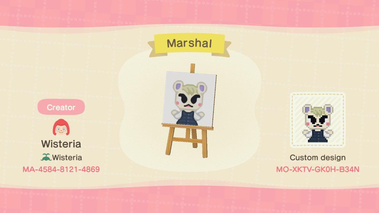 Animal Crossing Design Code: MO-XKTV-GK0H-B34K Mashral