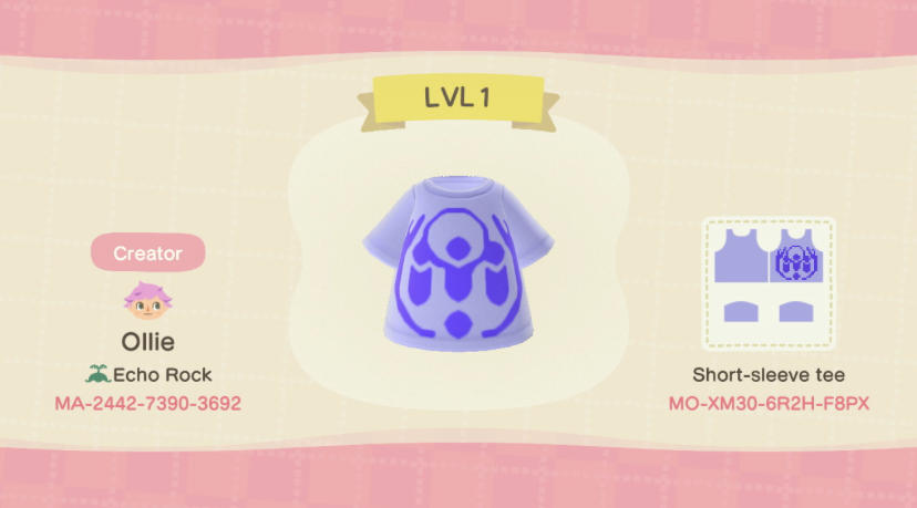 Animal Crossing Design Code: MO-XM30-6R2H-F8PX Neokosmos LVL1