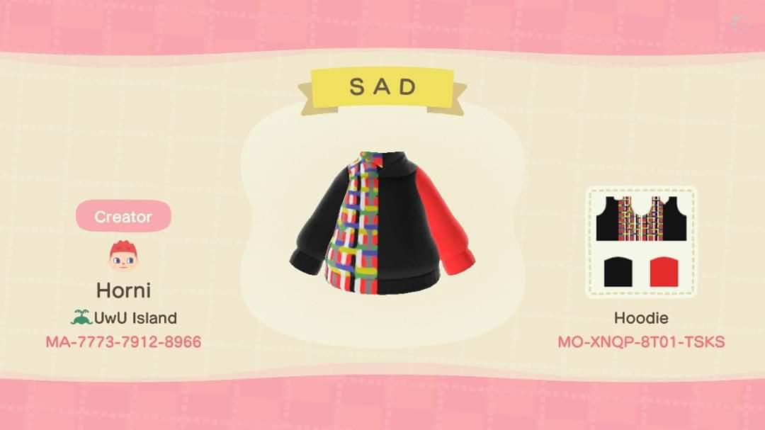 Animal Crossing Design Code: MO-XNQP-8T01-TSKS S A D