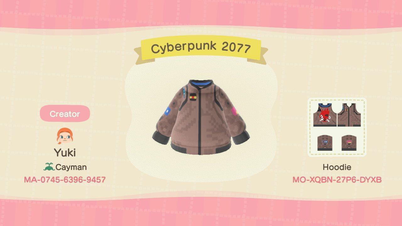 Animal Crossing Design Code: MO-XQBN-27P6-DYXB Cyberpunk 2077