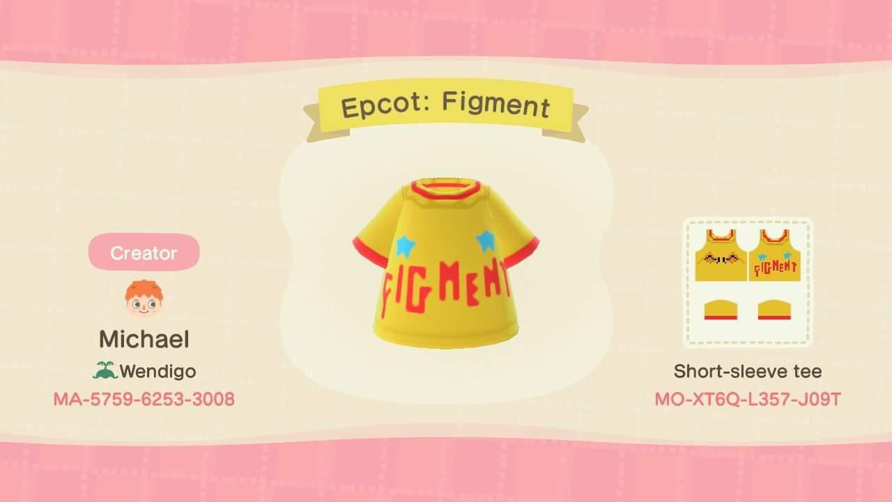 Animal Crossing Design Code: MO-XT6Q-L357-JO9T Epcot: Figment