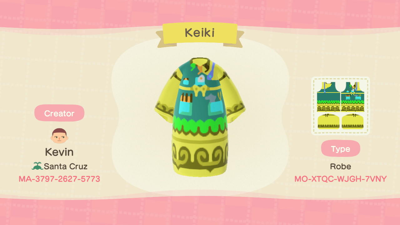 Animal Crossing Design Code: MO-XTQC-WJGH-7VNY Touhou Keiki (WBaWC)