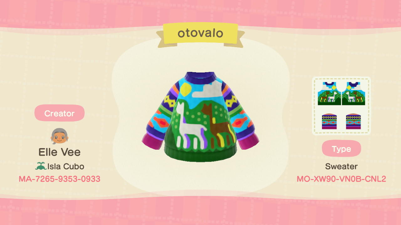 Animal Crossing Design Code: MO-XW90-VN0B-CNL2 otovalo