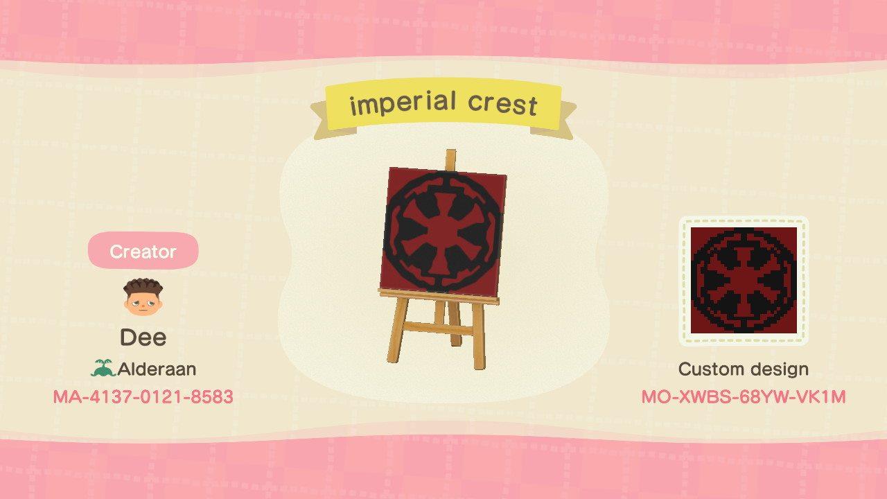 Animal Crossing Design Code: MO-XWBS-68YW-VK1M imperial crest