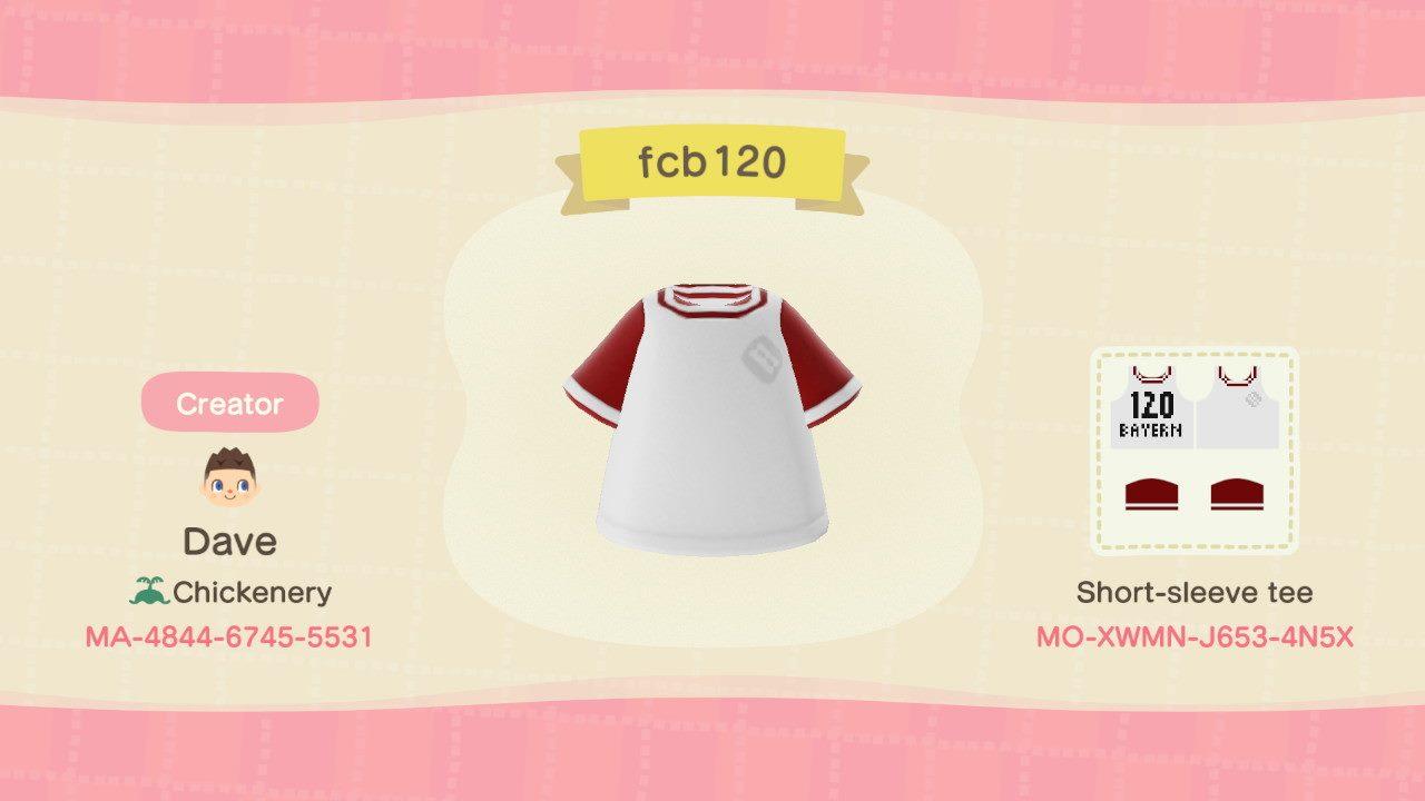 Animal Crossing Design Code: MO-XWMN-J653-4N5X FC Bayern 19/20 120