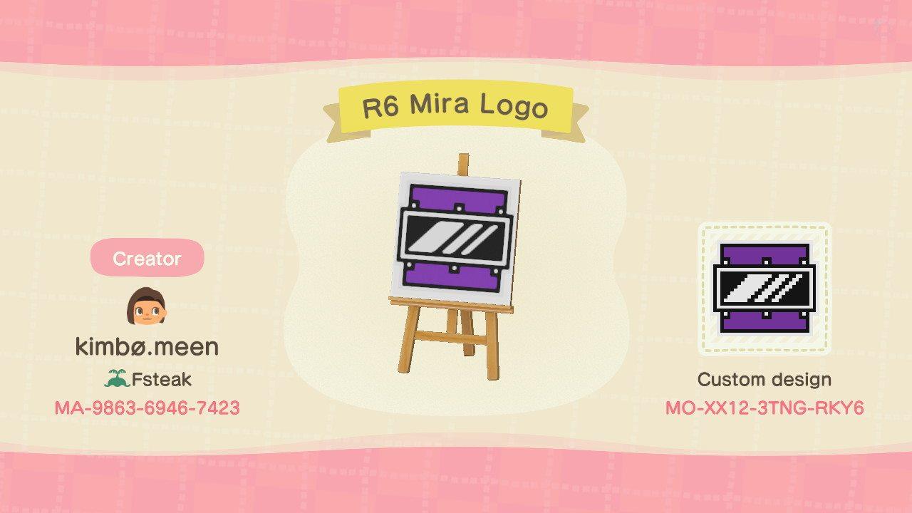 Animal Crossing Design Code: MO-XX12-3TNG-RKY6 R6 MIRA