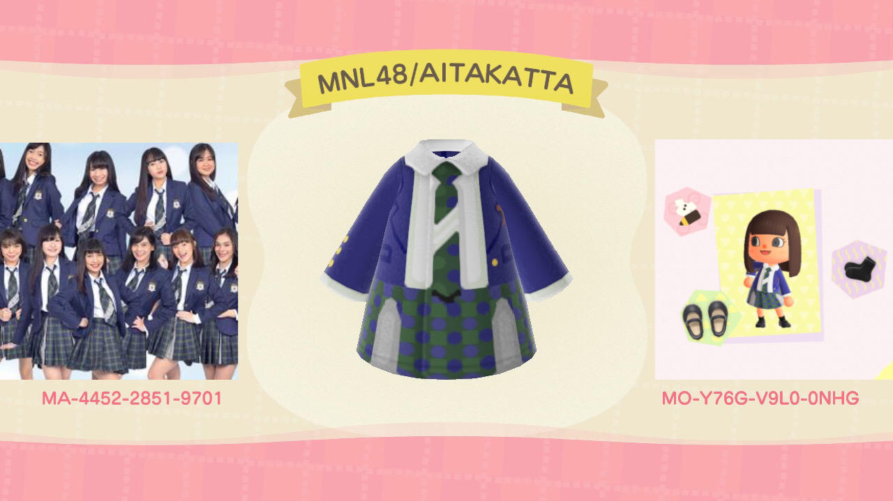 Animal Crossing Design Code: MO-Y76G-V9L0-0NHG MNL48/AITAKATTA