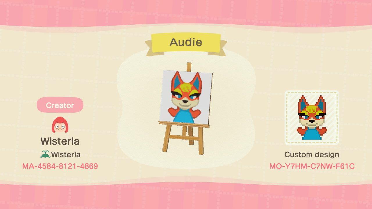 Animal Crossing Design Code: MO-Y7HM-C7NW-F61C Audie