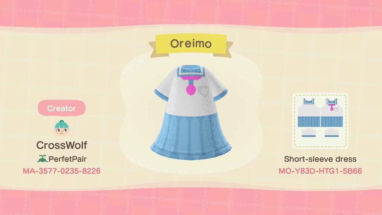 Animal Crossing Design Code: MO-Y83D-HTG1-5B66 Oreimo
